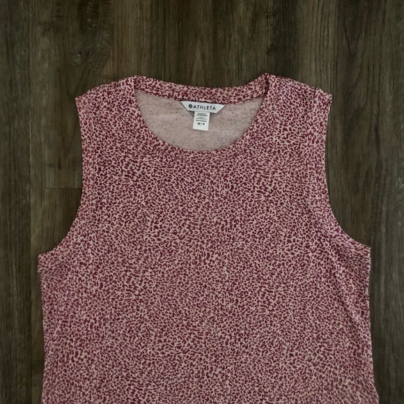 Athleta Breezy Tank Camisole Pink Cheetah - Picture 3 of 9